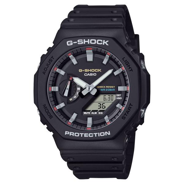 美品G-SHOCK GA-2100RL八角形 デジタル アナログ Gショック G-SHOCK G-ショック 八角形GA-2100系 初代G-SHOCKカラーモデル