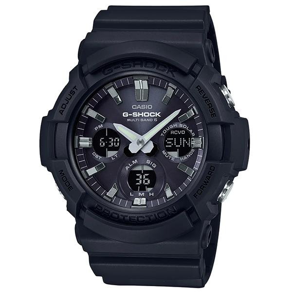 カシオ G-SHOCK GAW-100 腕時計 メンズ 電波ソーラー 黒 G-SHOCK G-ショック GAW-100系 アナデジ 電波ソーラー ブラックアルミ