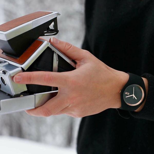 n◎ 新品 ice watch ブラックxローズゴールド ice glam ICE glam Black Rose-Gold • Ice-Watch