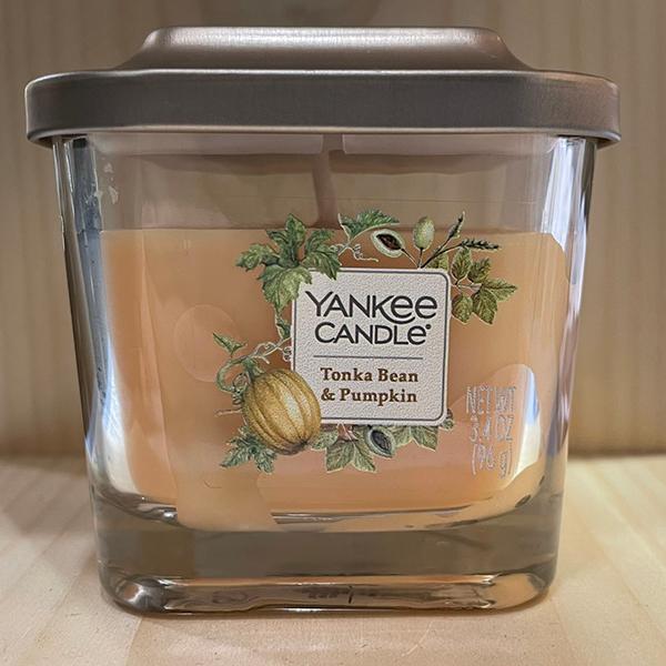 YANKEE CANDLE ヤンキーキャンドル エレベーションシリーズ Jars Sサイズ トンカビーン＆パンプキン アロマキャンドル