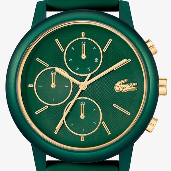 LACOSTE（ラコステ） 12.12 MOVE グリーン×ゴールド アナログ 42mm