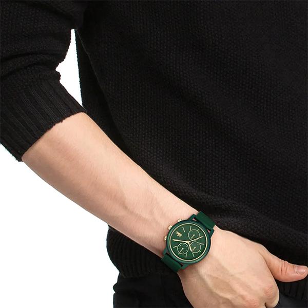 LACOSTE（ラコステ） 12.12 MOVE グリーン×ゴールド アナログ 42mm