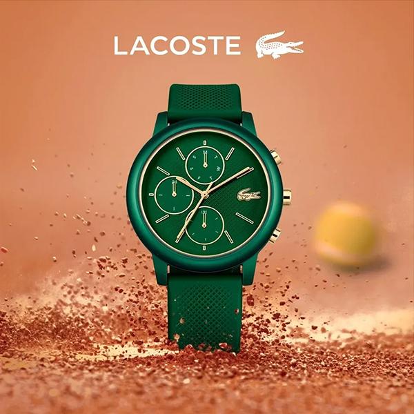 LACOSTE（ラコステ） 12.12 MOVE グリーン×ゴールド アナログ 42mm