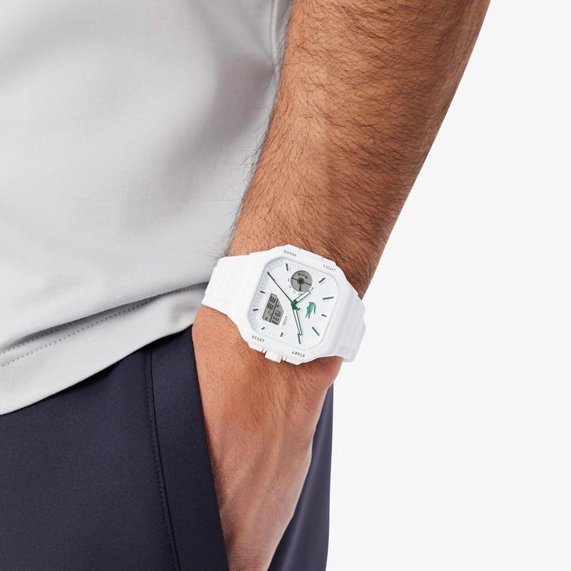 LACOSTE（ラコステ） LC-33 スクエア アナログ×デジタル ホワイト