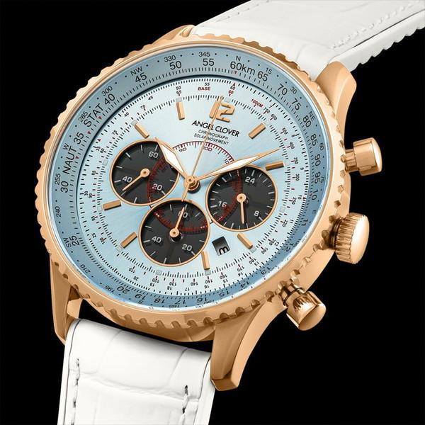 最終値引き‼️Angel Clover エクスベンチャーソーラー腕時計【美品】 オクタゴンケースのラグスポソーラー時計『EXVENTURE SOLAR