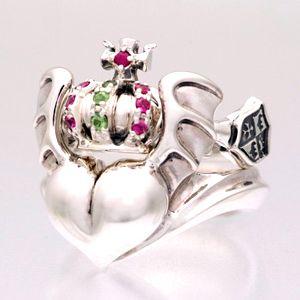 美品 ジャップ工房 Barbara コロネイテッドクラウンリング K18