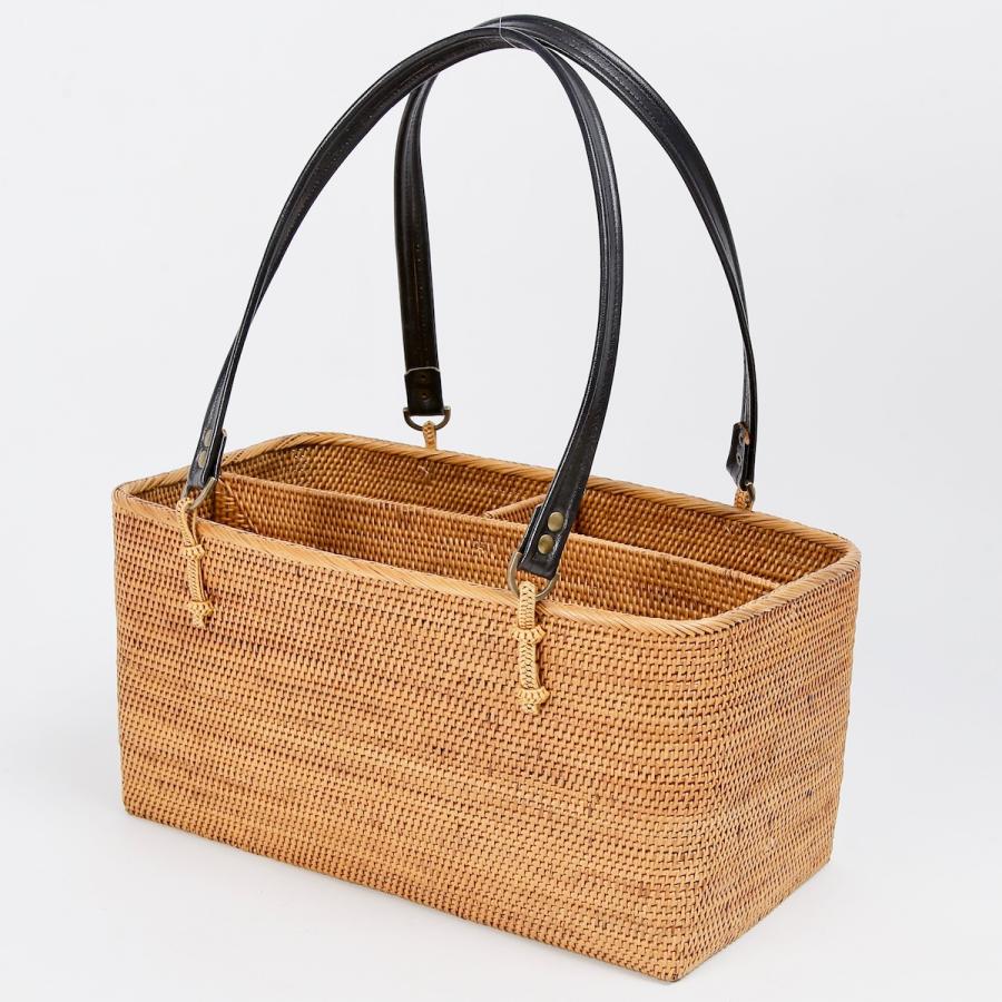 アタ 収納ボックス ボックス 小物入れ 角 蓋 手編み バリ島 天然素材 伝統工芸 Rosily BOX383_12