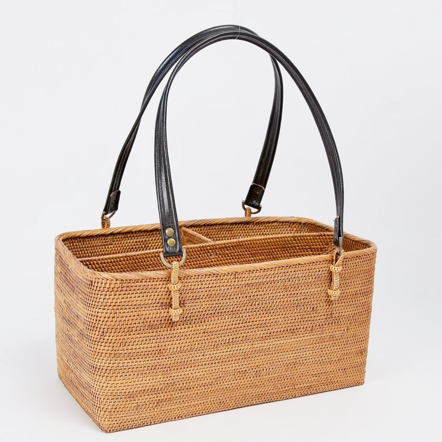 アタ 収納ボックス ボックス 小物入れ 角 蓋 手編み バリ島 天然素材 伝統工芸 Rosily BOX383_13