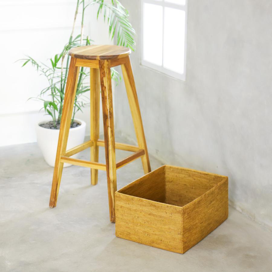 アタ 小物入れ 蓋 手編み バリ島 天然素材 伝統工芸 Rosily BOX457_2