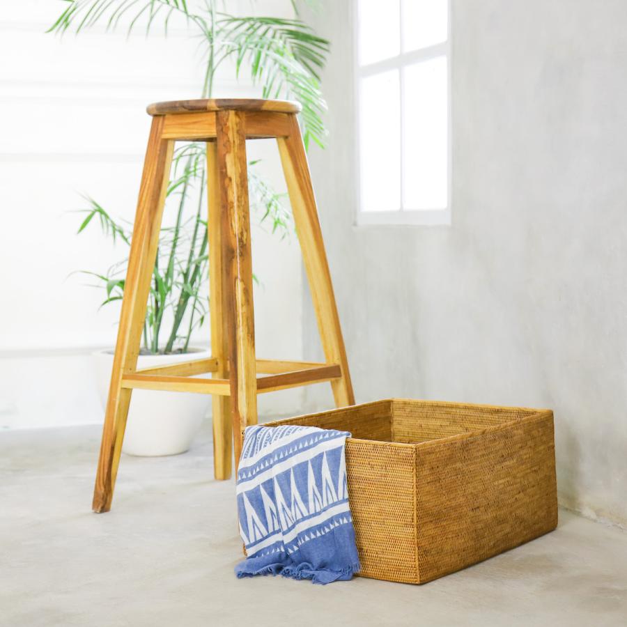 アタ 小物入れ 蓋 手編み バリ島 天然素材 伝統工芸 Rosily BOX457_4