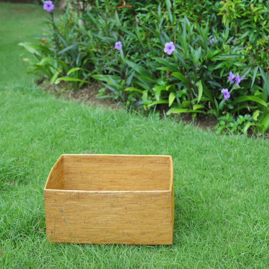 アタ 小物入れ 蓋 手編み バリ島 天然素材 伝統工芸 Rosily BOX457_9