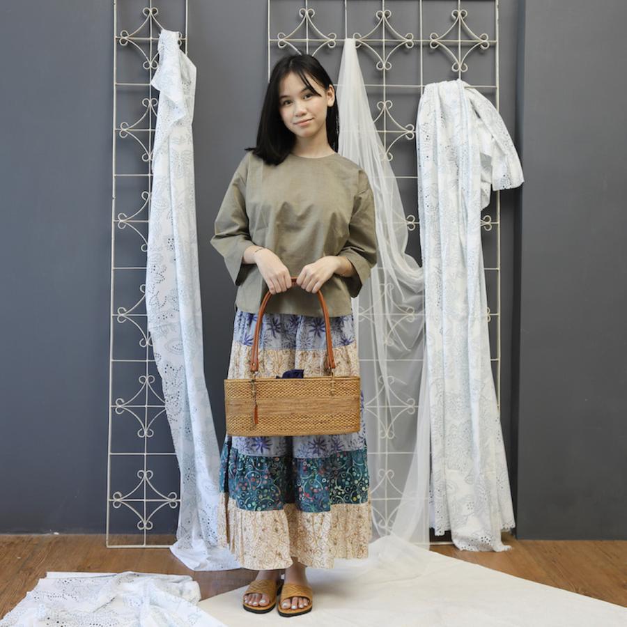 アタバッグ かごバッグ バッグ かご 手編み バリ島 天然素材 伝統工芸
