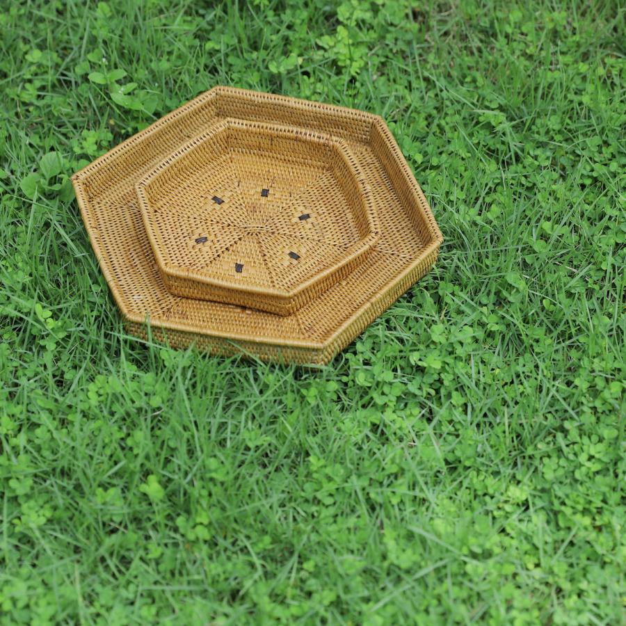 アタ製品 アタ雑貨 アタ 編まれた お盆 トレイ トレー 高級 おしゃれ