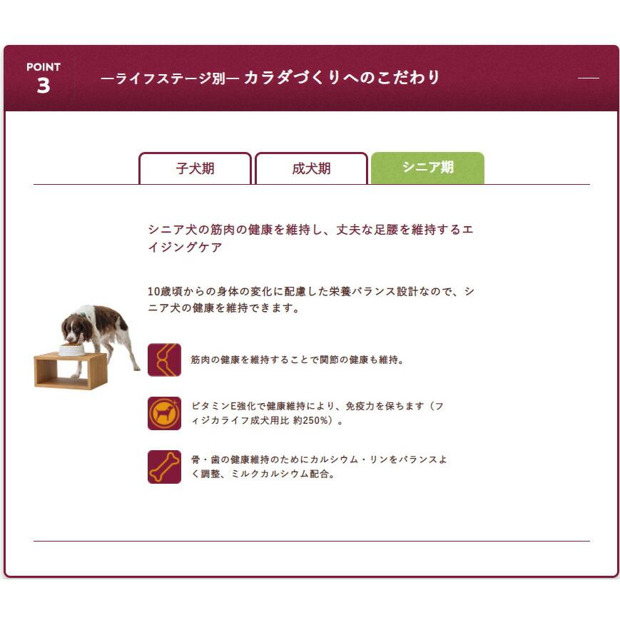 フィジカライフ シニア犬用 チキン＆大豆入り 2kg ドッグフード 送料無料 パッケージ変更あり | unicharm | 07
