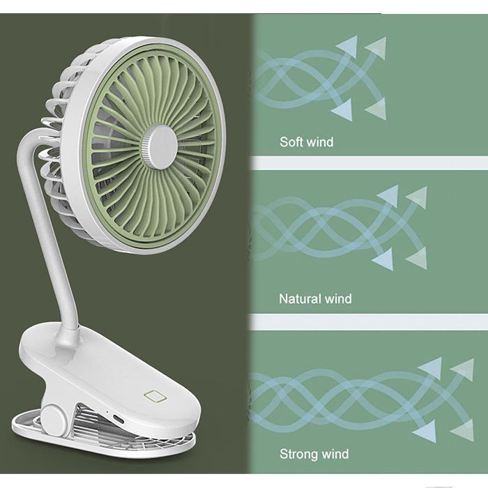 扇風機 強力 節電クリップ式 充電式 ベビーカー 熱中症対策 USB扇風機 卓上 ベビーカー  クリップファン アーム 3段風量調節   安い 小型 2024最新型  おしゃれ｜rosshop｜09