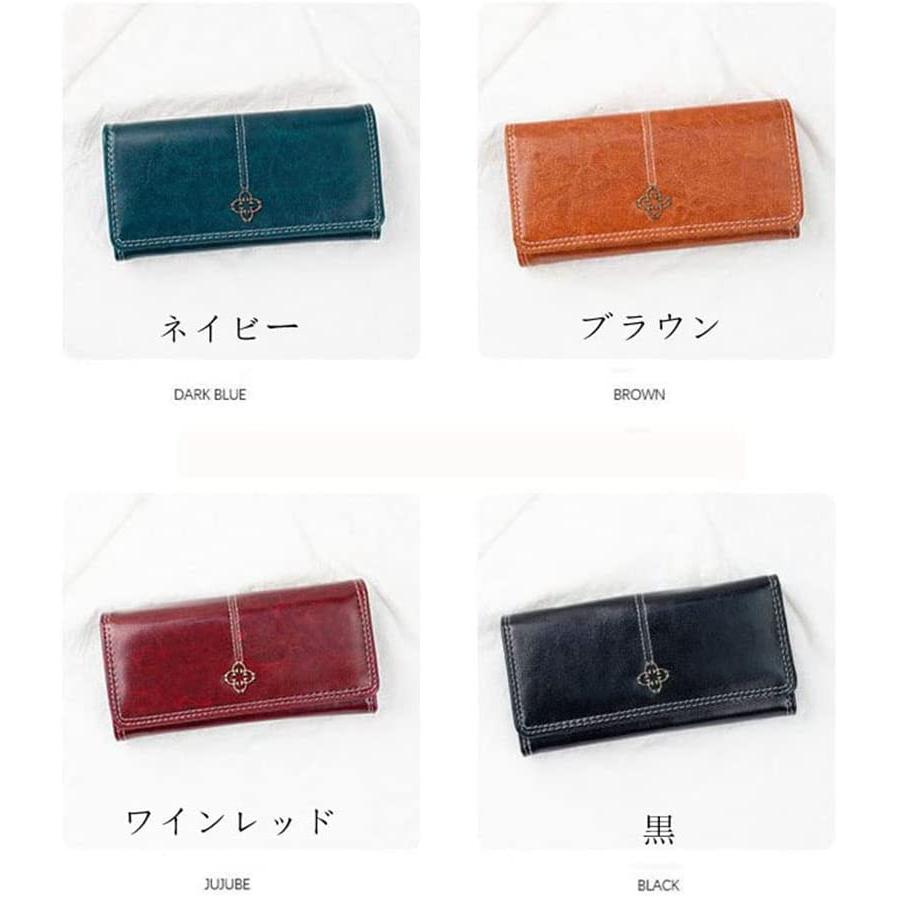 長 財布 エナメル レディース ボタン 大容量 カード 小銭入れ 仕切り