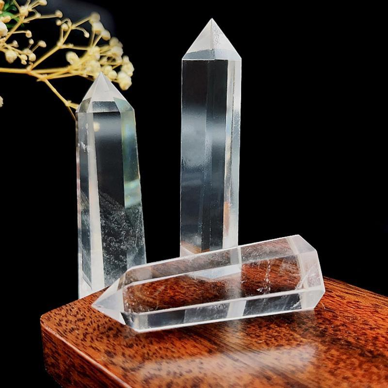 クリスタル 天然水晶 クリア 透明水晶 天然石 六角柱 大きいサイズ 