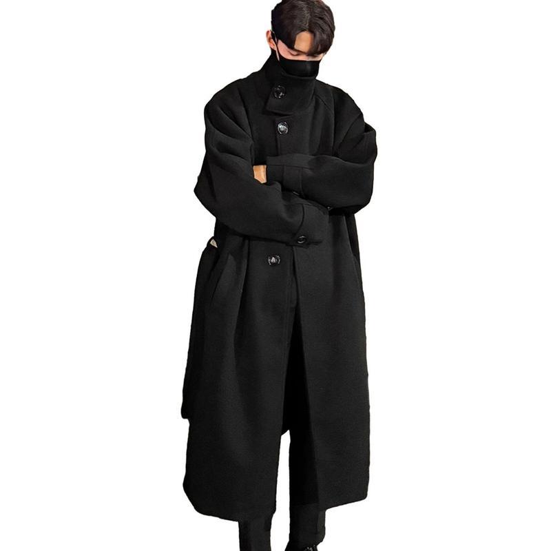 ロングコート メンズ ラシャ チェスターコート スーツ 春秋冬