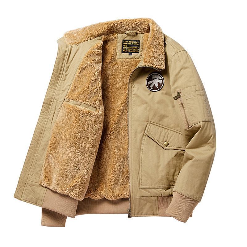 メンズ フラットジャケット ボアジャケット ミリタリー 裏ボア