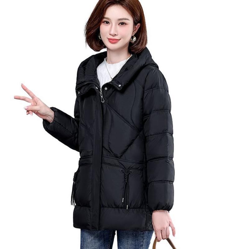 中綿コート レディース 冬用ジャケット シニア女性向け 冬服 厚い 防寒 