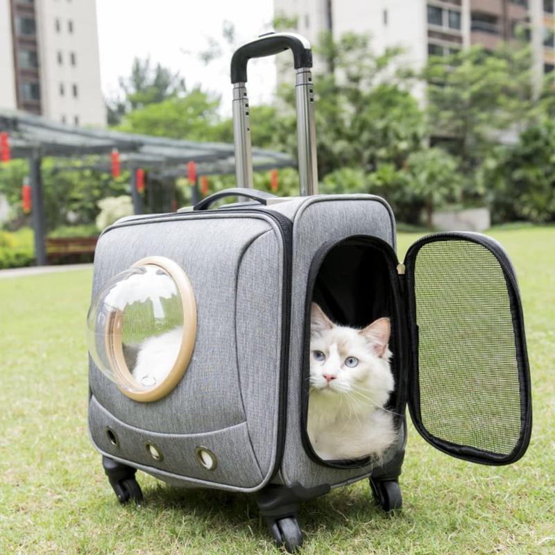 ペットキャリーバッグ 猫・小型犬用 ペットキャリー キャスター