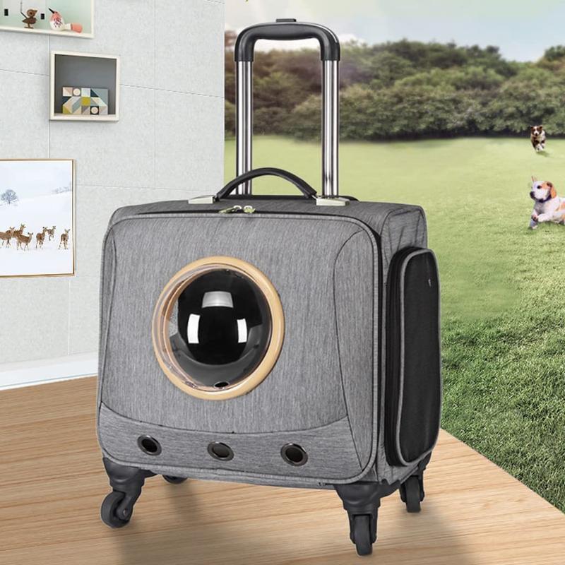ペットキャリーバッグ 猫・小型犬用 ペットキャリー キャスター付き 猫