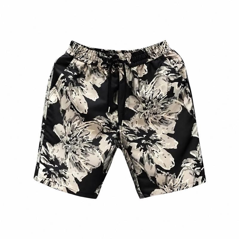 ショートパンツ メンズ ハーフパンツ 花柄 ビーチ ボタニカル 総柄