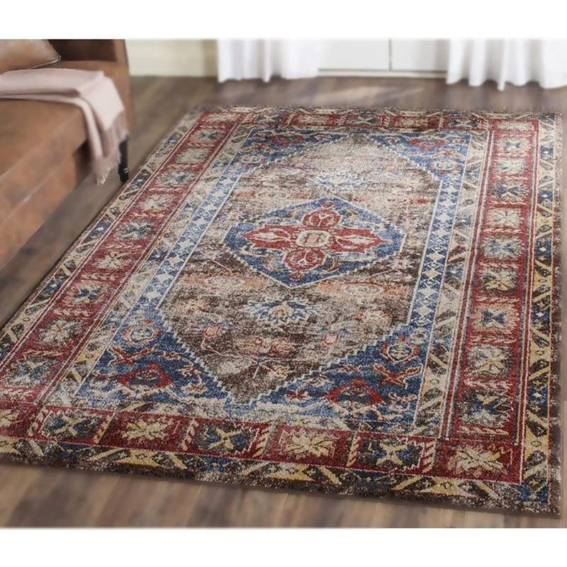 ペルシャ柄 デザイン 200*300 ジャギーラグ カラー モロッコ風 花柄