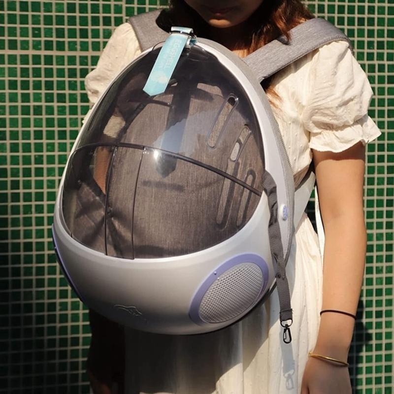 ペットバッグ ペット用キャリーバッグ 宇宙船カプセル型 ペットキャリーリュック 通気性 犬猫兼用 犬 お出かけ バッグ ペット用品 人気_4