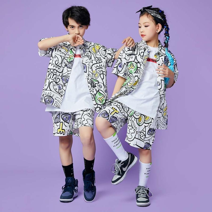 優先配送 ダンス衣装 キッズ 女の子 男の子 可愛い 白 シャツ セット 韓国 ジャズダンス衣装 演奏会 練習着 Hiphop へそ出し ステージ衣装 応援団 Aynaelda Com