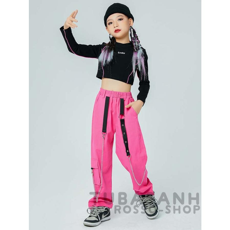 今ダケ送料無料 ダンス 衣装 韓国 キッズ チアガール ガールズ 黒 トップス ピンク パンツ ジャズダンス へそ出し ヒップホップ 応援団 Hiphop 練習着 Materialworldblog Com