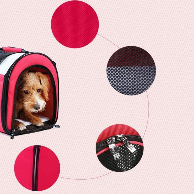 猫 リュック 猫 キャリーケース ハイキング旅行 キャンプ アウトドア用 ペット バックパック 拡張可能で 通気性 メッシュ 小型犬_9