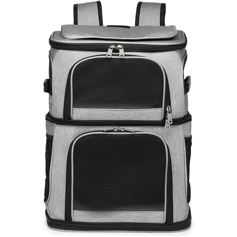 ペットキャリー リュック ペット リュック2段式 (二段式 耐荷重8.5kg