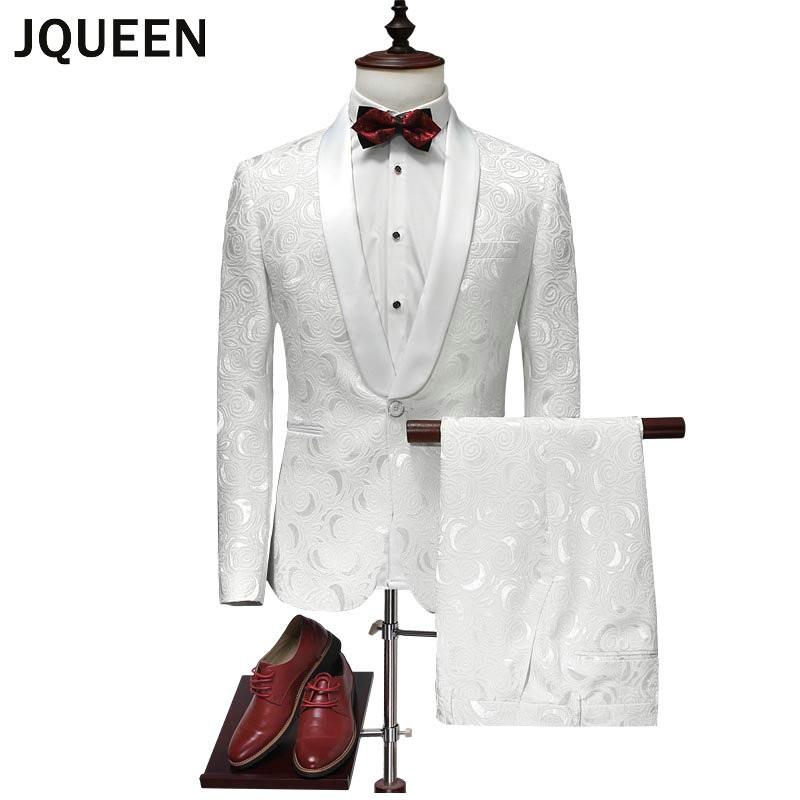 Jqueen 白 スーツ 2ピース カジュアルスーツ セットアップ メンズ 夏 スーツ 結婚式 おしゃれ 一つボタン ジャガード Jqueen o Btnnkc Rosso Shop 通販 Yahoo ショッピング