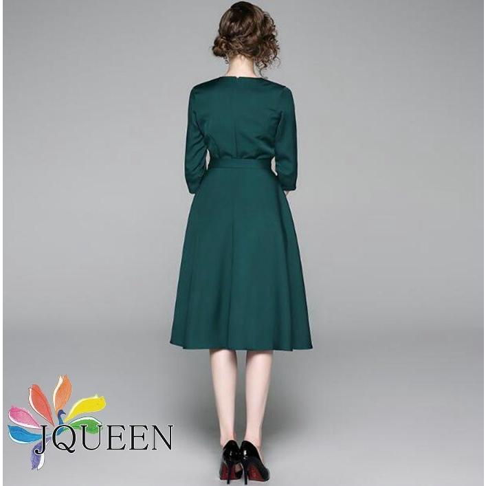 Jqueen パーティードレス 結婚式 ワンピース 花柄刺繍ワンピース Vネック フォーマルドレス フォーマル お呼ばれ 服 ミセス 大きいサイズ 大人 上品 Jqueenaat 226 Rosso Shop 通販 Yahoo ショッピング