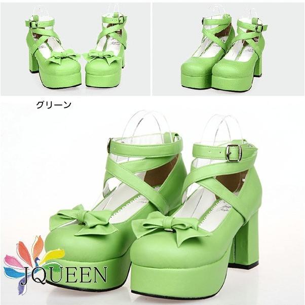 Jqueen ロリータ 靴 コスプレ お嬢様風ロリータ靴 ヒール8cm ハートヒールパンプス Shoes ゴスロリ ロリータ コスプレ 女の子用 可愛いリボンのロリータ Jqueenaat 242 Rosso Shop 通販 Yahoo ショッピング