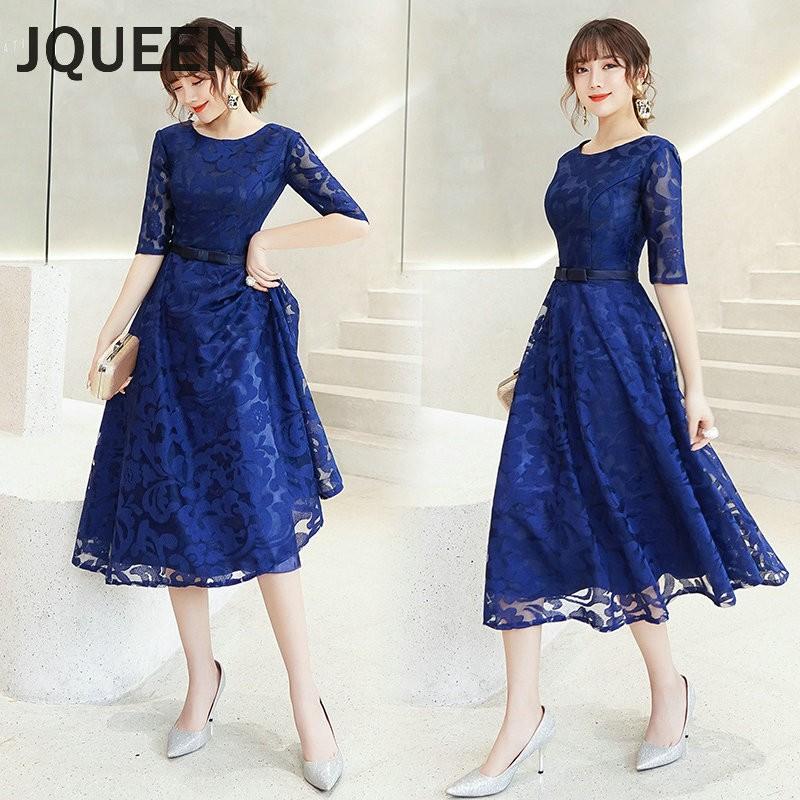 Jqueen パーティードレス ミモレ丈 結婚式 ワンピース 結婚式ドレス 結婚式 パーティドレス お呼ばれドレス 袖あり 袖 ニ次会 フォーマル リボン セレブ Jqueenaat 349 Rosso Shop 通販 Yahoo ショッピング