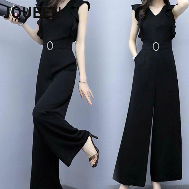 Jqueen オールインワン ワイドパンツ レディース フォーマル パンツドレス 結婚式 ドレス ノースリーブ Vネック 通勤 Ol 40代 ガウチョ パンツ ハイウエスト Jqueenaau 53 Rosso Shop 通販 Yahoo ショッピング