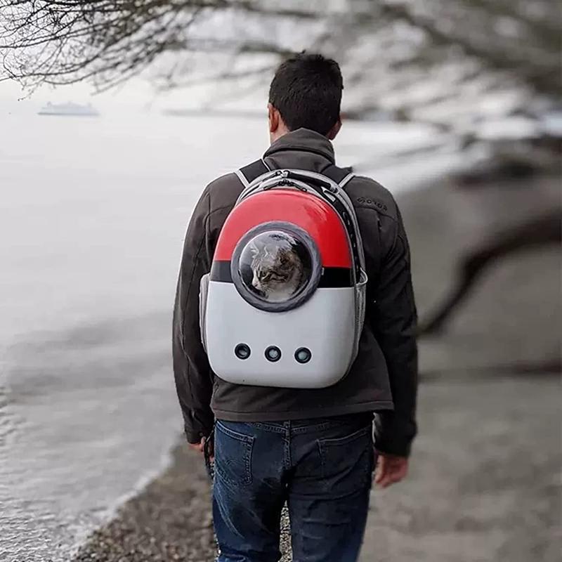 ペットバッグ 宇宙船 カプセル型 犬キャリーバッグ 犬リュック 猫キャリー リュック 軽量 小型犬用 ドライブ キャンピング ペット用品_8