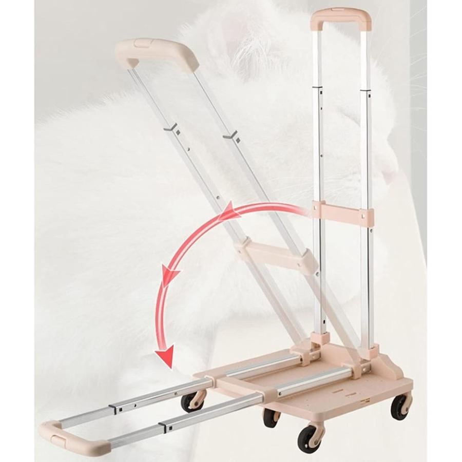 ペットキャリー リュック ペットキャリー キャスター付き 猫用 通気 キャリー3WAY リュックキャリーバッグ 小型犬 折り畳み ドライブ_4