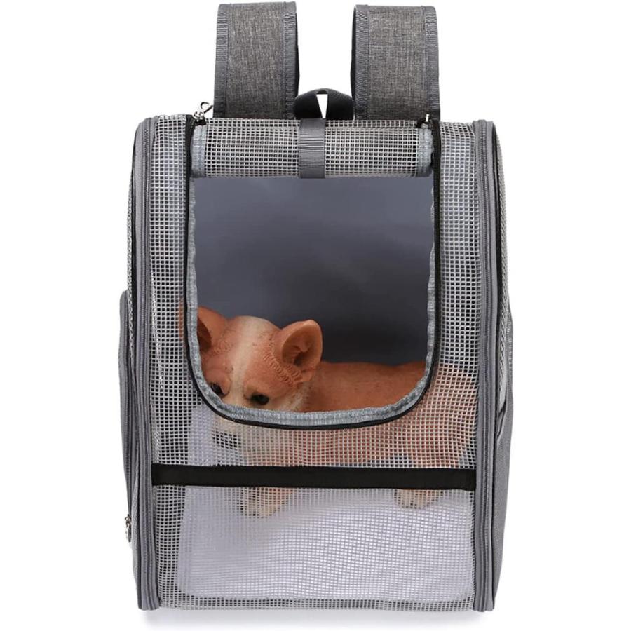 猫 キャリーバッグ 犬猫兼用 ペット用 小型犬用 キャリーバック 透明