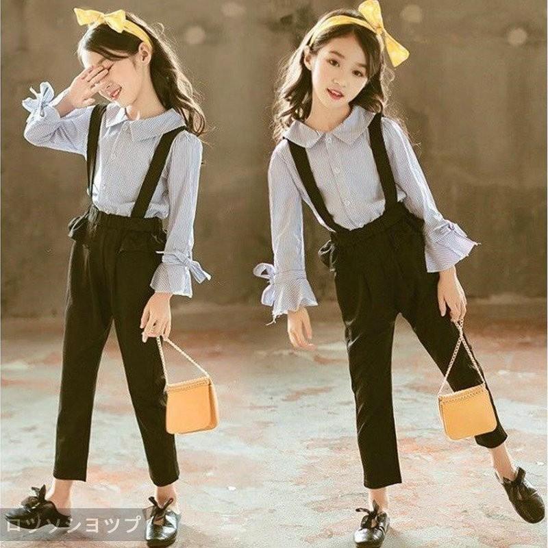 ロツソシヨツプ 子供服 女の子 入学式 セットアップ サロペットパンツ 子ども服 長袖 ストライプシャツ カジュアル 上下 セットアップ 発表会 卒業式 Tamu p Utx3tp Rosso Shop 通販 Yahoo ショッピング