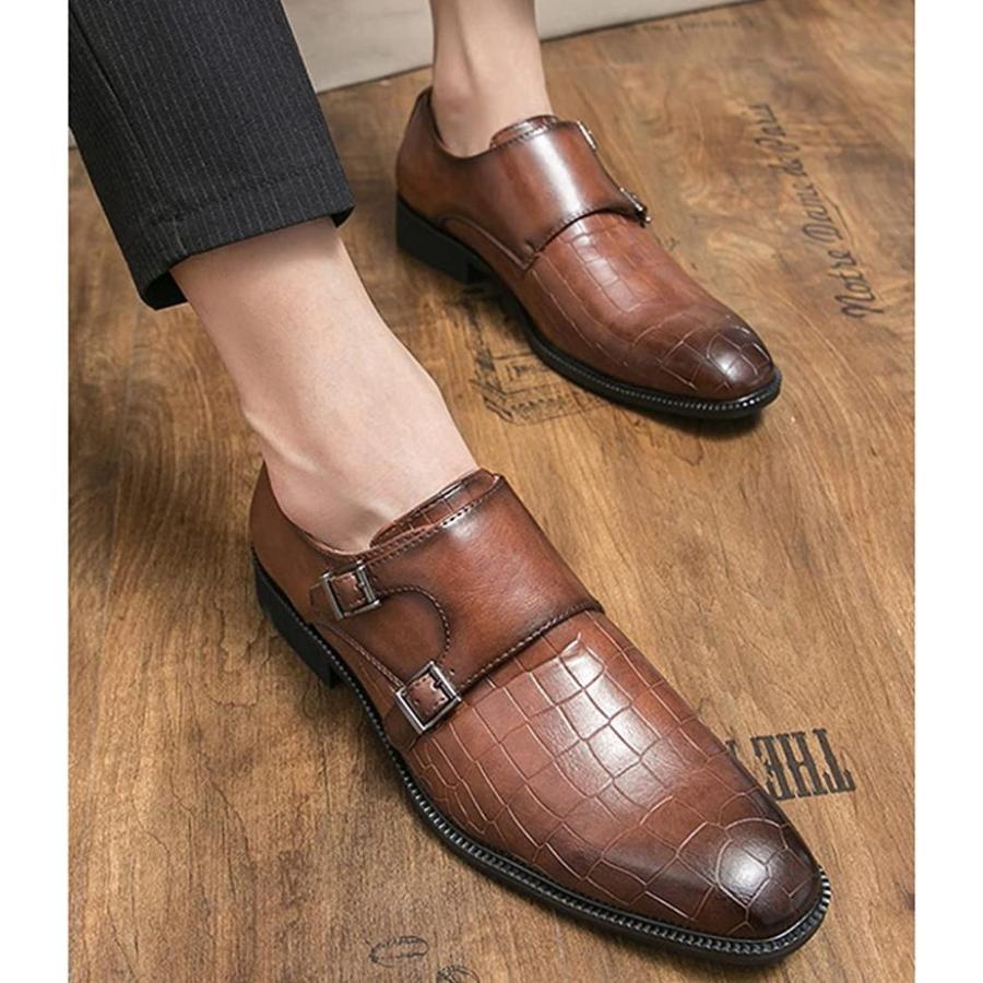 Marsell マルセル　モンクストラップレザーシューズ　革靴　イタリア製　茶色 Marsell マルセル モンクストラップレザーシューズ 革靴