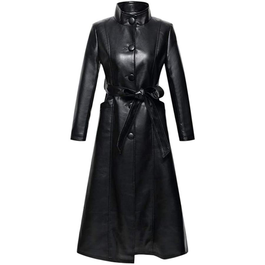 ロングコート レディース ロング丈 レザーコート レザージャケット