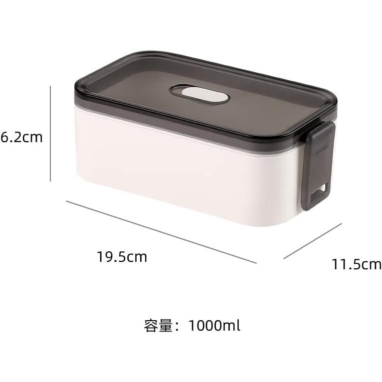 弁当箱 ランチボックス 1000ml 弁当箱 レンジ対応 漏れ防止 弁当箱 大容量 電子レンジ対応 仕切り付き弁当箱 ポータブル 通勤｜rosso-kokura｜05