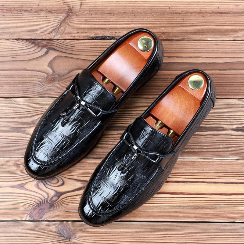 新品 ロベール クレジュリー タッセルローファー 高級 スニーカー スリッポン ローファー スリッポン 紳士靴 メンズ タッセルローファー