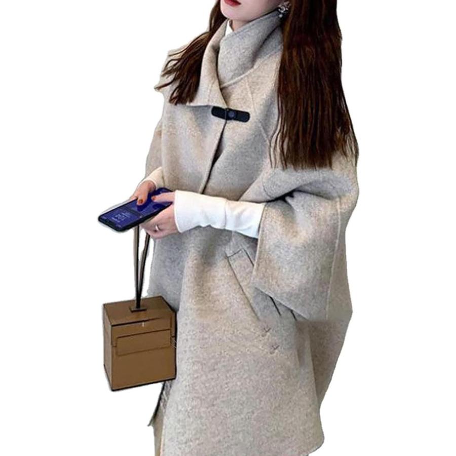 ポンチョコート マント レディース 冬 アウター ドルマン ロング