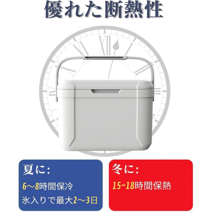 クーラーボックス 容量5 8 13L 温度表示付き キャンプ用クーラー
