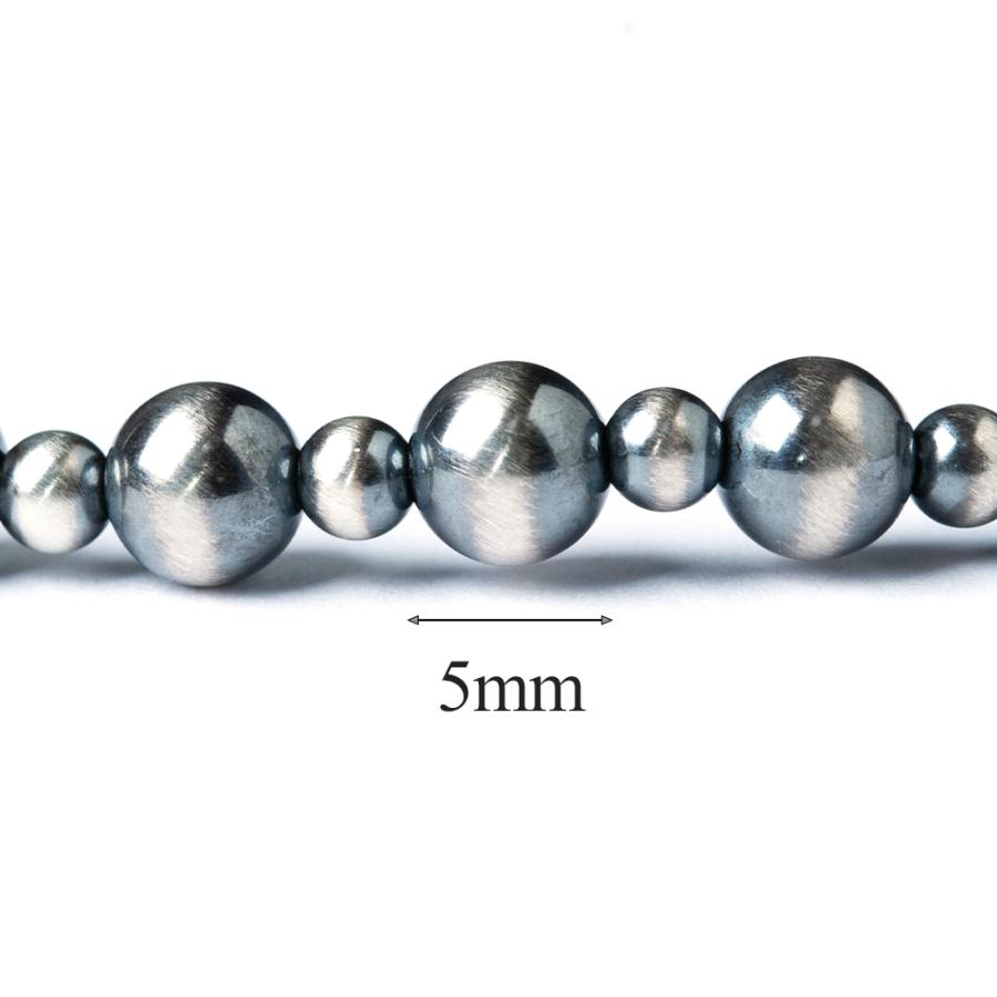 ナバホパール ナバホ パール ネックレス 5mm シルバー925 メンズ