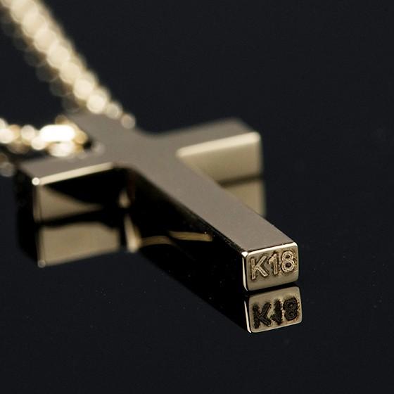 ネックレス メンズ クロス18金 k18 ゴールド 十字架 シンプル おしゃれ 30代 40代 アクセサリー ブランド プレゼント エルクロス necklace |  | 04